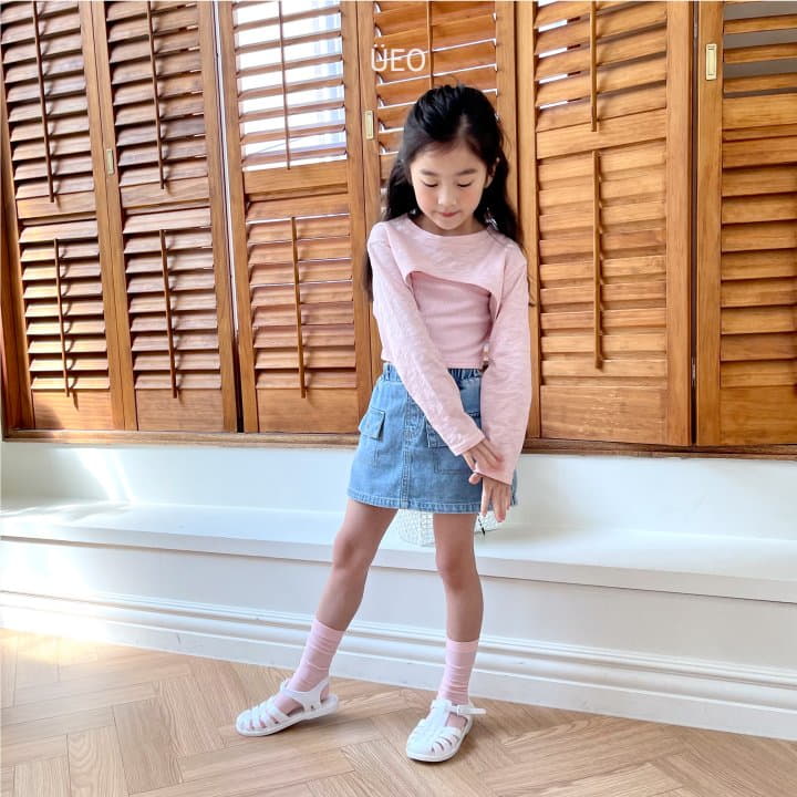 U Eo - Korean Children Fashion - #kidsshorts - Summer Crop Sleeveless Cardigan Set - 11
