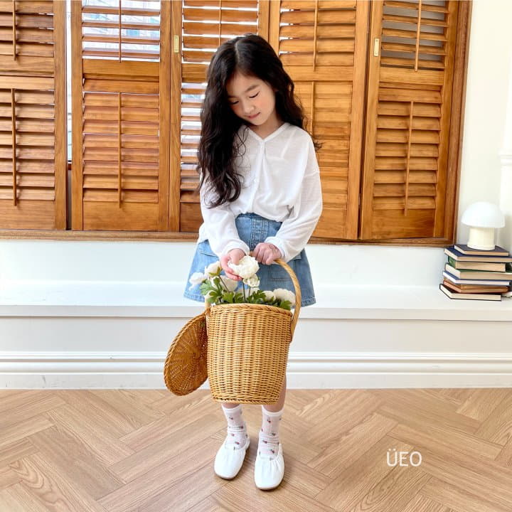 U Eo - Korean Children Fashion - #kidsshorts - Pocket Denim Skirt - 6