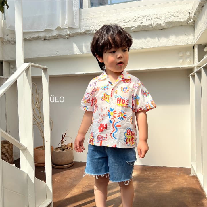 U Eo - Korean Children Fashion - #kidsshorts - Smile Hug Shirt - 7
