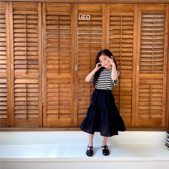 U Eo - Korean Children Fashion - #kidzfashiontrend - Stripes Plat Tee - 5