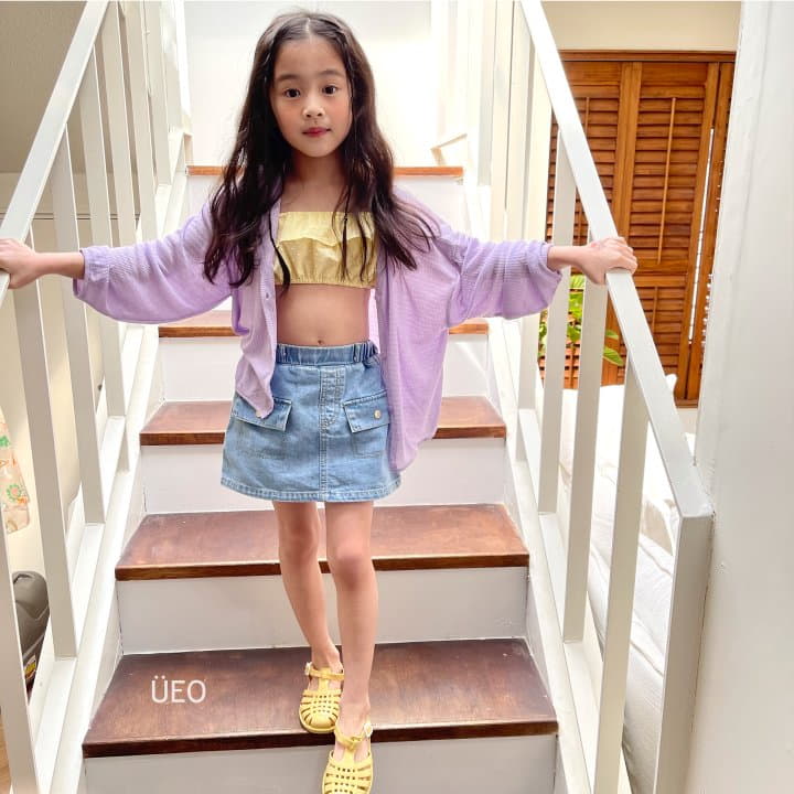 U Eo - Korean Children Fashion - #kidzfashiontrend - Ocean Crop Blouse - 11