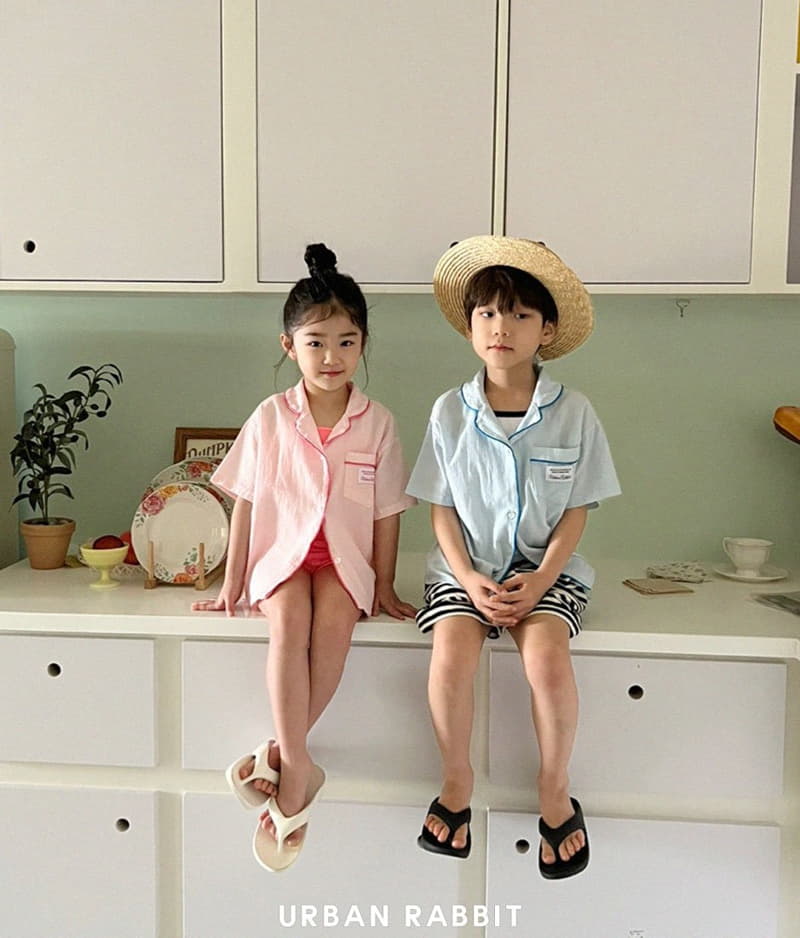 Urban Rabbit - Korean Children Fashion - #discoveringself - Piping Beach Shirt