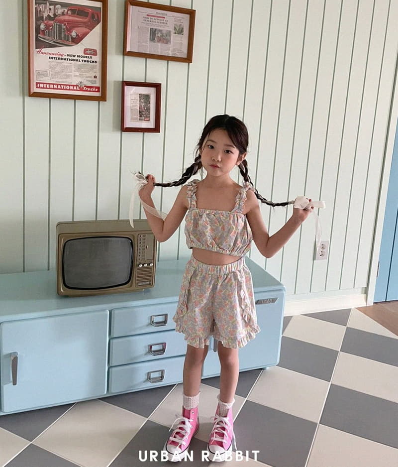 Urban Rabbit - Korean Children Fashion - #kidsstore - Aloha Frill Top Set Up - 12