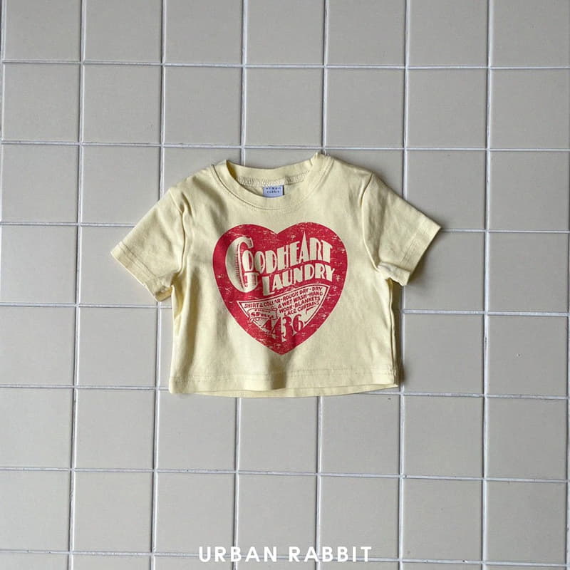 Urban Rabbit - Korean Children Fashion - #littlefashionista - Heart Crop Tee - 10