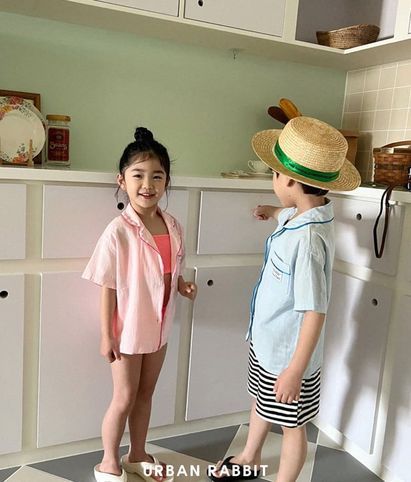 Urban Rabbit - Korean Children Fashion - #littlefashionista - Piping Beach Shirt - 7