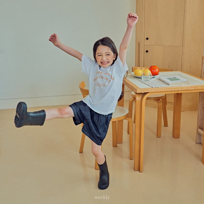 Weekly - Korean Children Fashion - #Kfashion4kids - Blue Denim Shorts