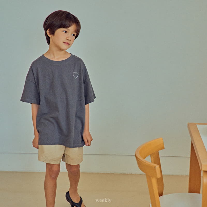 Weekly - Korean Children Fashion - #Kfashion4kids - Heart Lettering Tee - 8