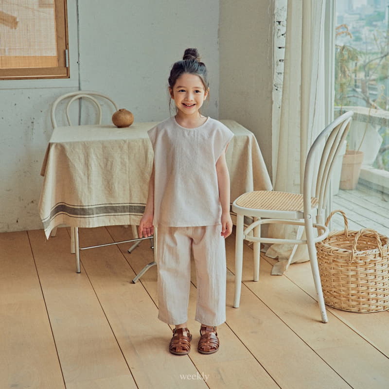 Weekly - Korean Children Fashion - #childofig - Squar Top Bottom Set - 9