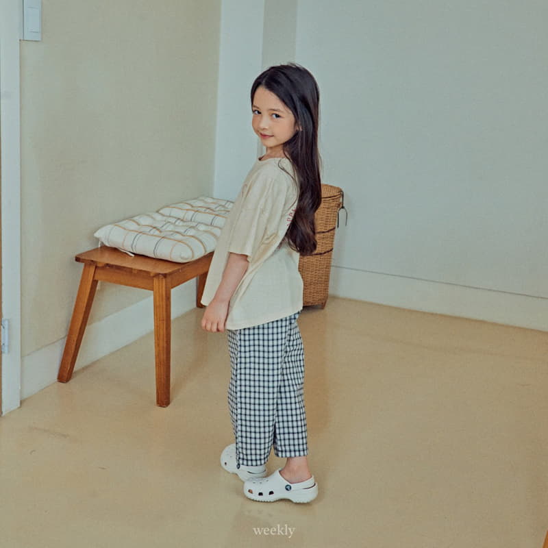 Weekly - Korean Children Fashion - #childofig - Vender Check Pants - 6