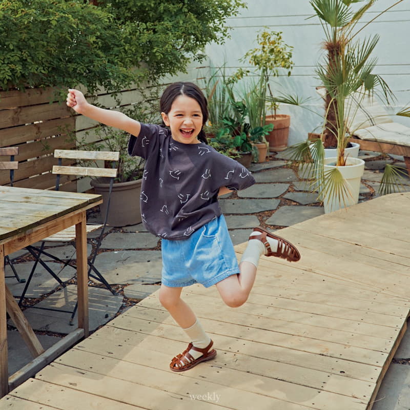 Weekly - Korean Children Fashion - #childrensboutique - Blue Denim Shorts - 8