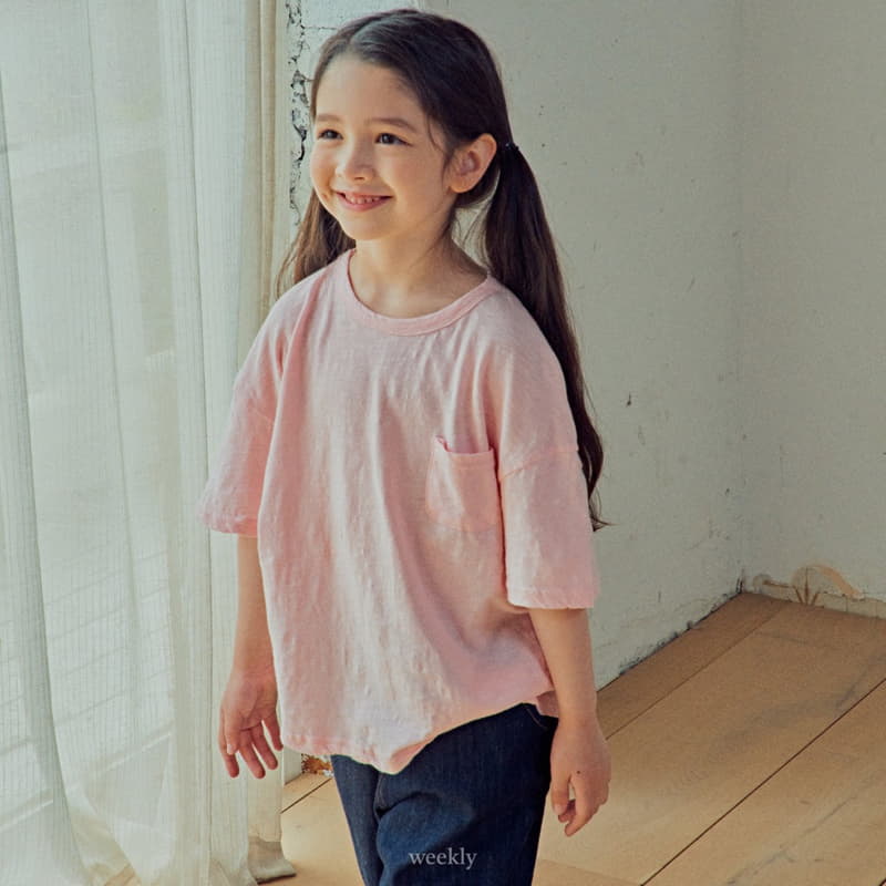 Weekly - Korean Children Fashion - #childrensboutique - Slav Pocket Tee - 12