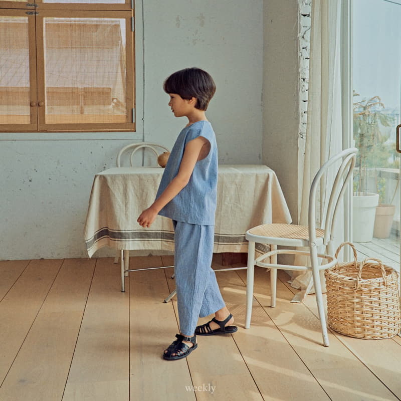 Weekly - Korean Children Fashion - #designkidswear - Squar Top Bottom Set - 12