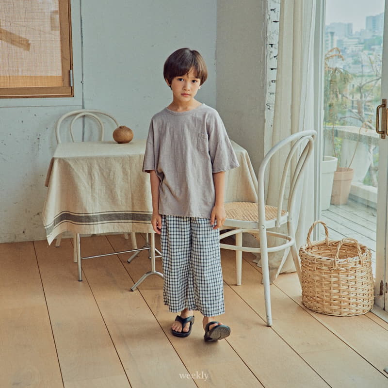 Weekly - Korean Children Fashion - #kidsshorts - Vender Check Pants - 11