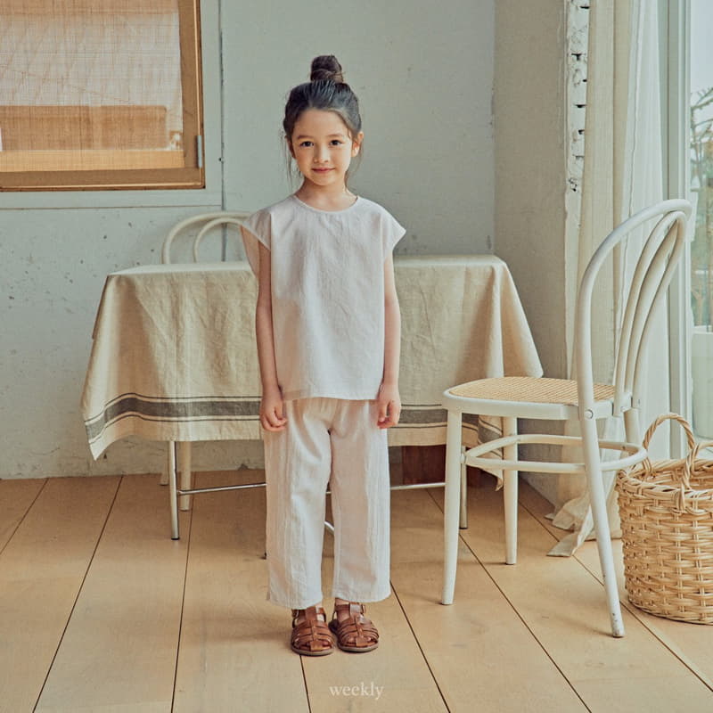 Weekly - Korean Children Fashion - #kidzfashiontrend - Squar Top Bottom Set - 3