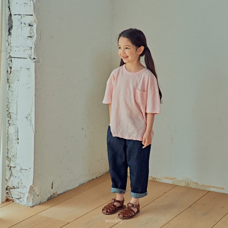 Weekly - Korean Children Fashion - #littlefashionista - Linen Semi Jeans - 3