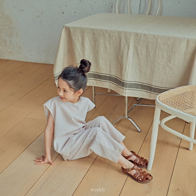 Weekly - Korean Children Fashion - #magicofchildhood - Squar Top Bottom Set - 6