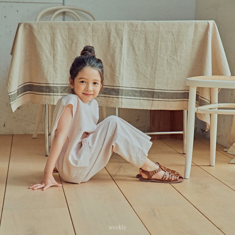 Weekly - Korean Children Fashion - #minifashionista - Squar Top Bottom Set - 7