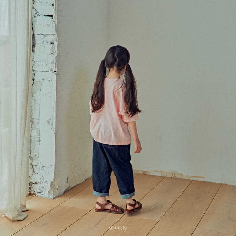Weekly - Korean Children Fashion - #minifashionista - Linen Semi Jeans - 5