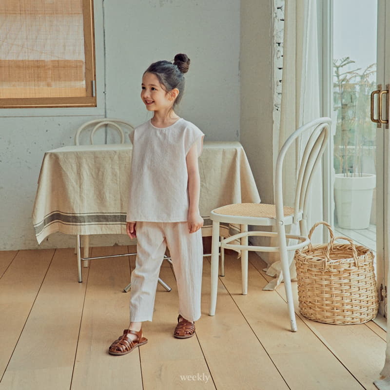 Weekly - Korean Children Fashion - #prettylittlegirls - Squar Top Bottom Set - 8