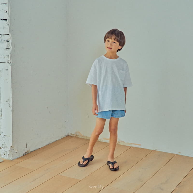 Weekly - Korean Children Fashion - #toddlerclothing - Slav Pocket Tee - 9