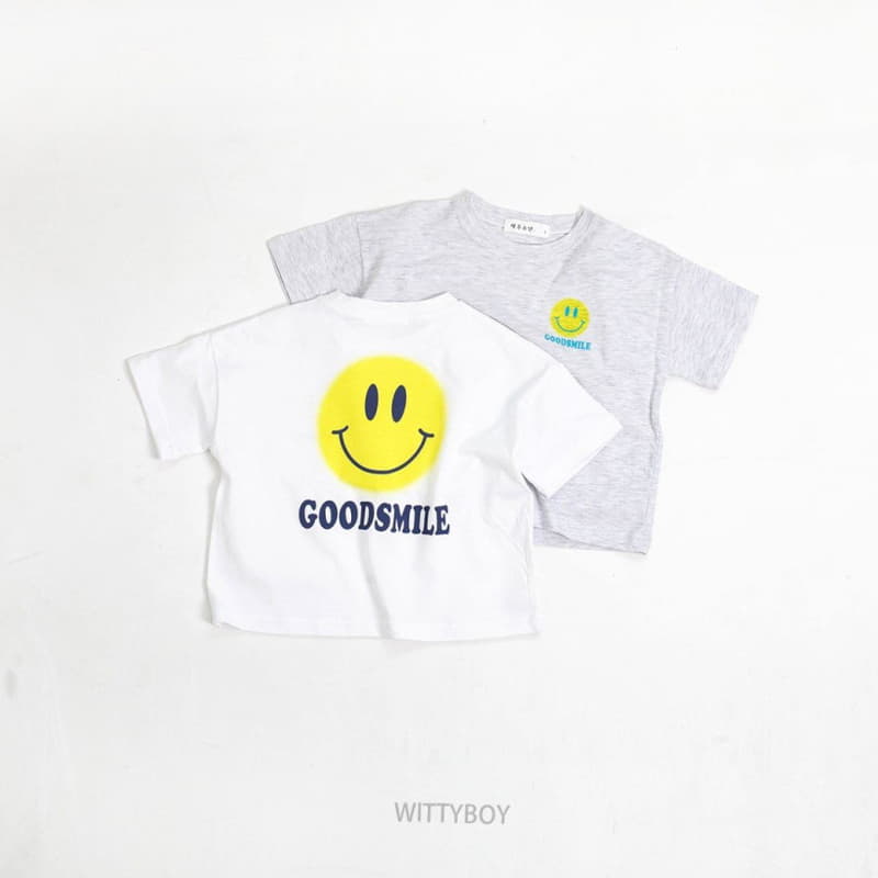 Witty Boy - Korean Children Fashion - #childrensboutique - Smile Tee - 2