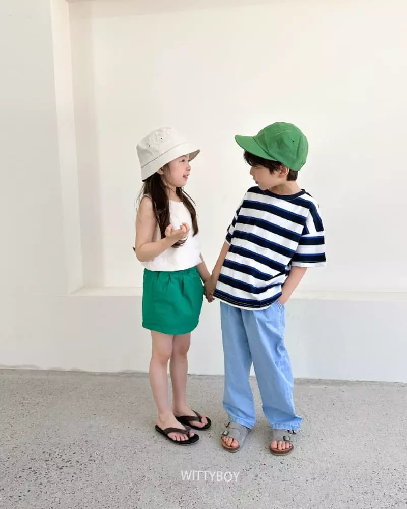 Witty Boy - Korean Children Fashion - #childrensboutique - Friend Stipes Tee - 10