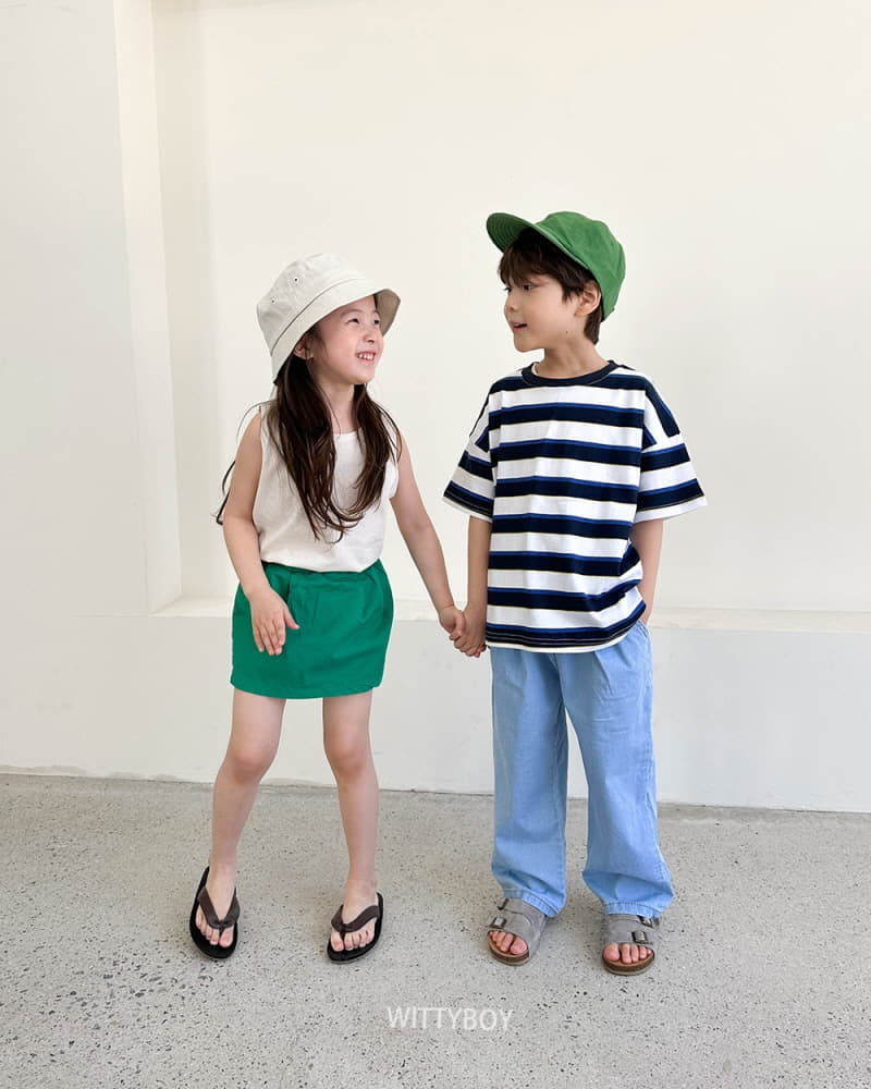 Witty Boy - Korean Children Fashion - #designkidswear - Friend Stipes Tee - 11