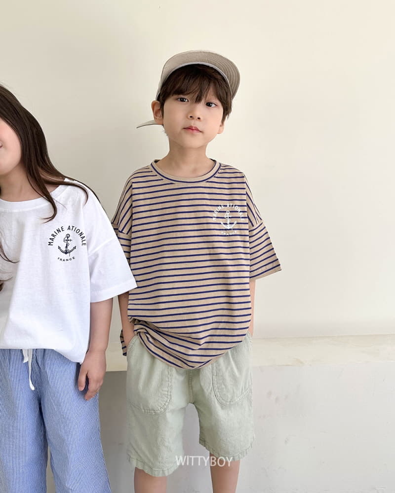 Witty Boy - Korean Children Fashion - #discoveringself - Marine Stripes Tee - 11