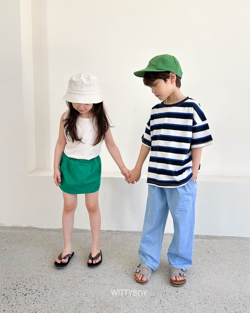 Witty Boy - Korean Children Fashion - #discoveringself - Friend Stipes Tee - 12