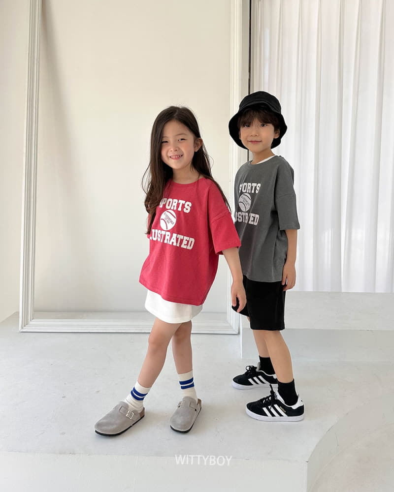 Witty Boy - Korean Children Fashion - #kidsstore - Sporty Tee - 8