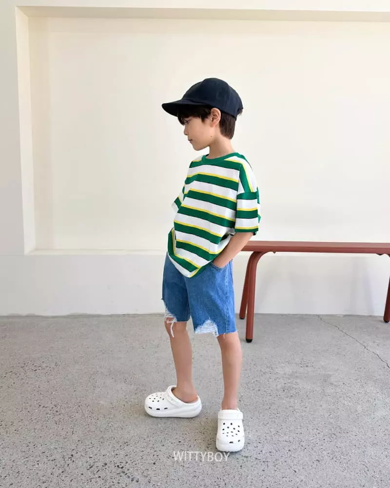 Witty Boy - Korean Children Fashion - #kidzfashiontrend - Friend Stipes Tee - 2