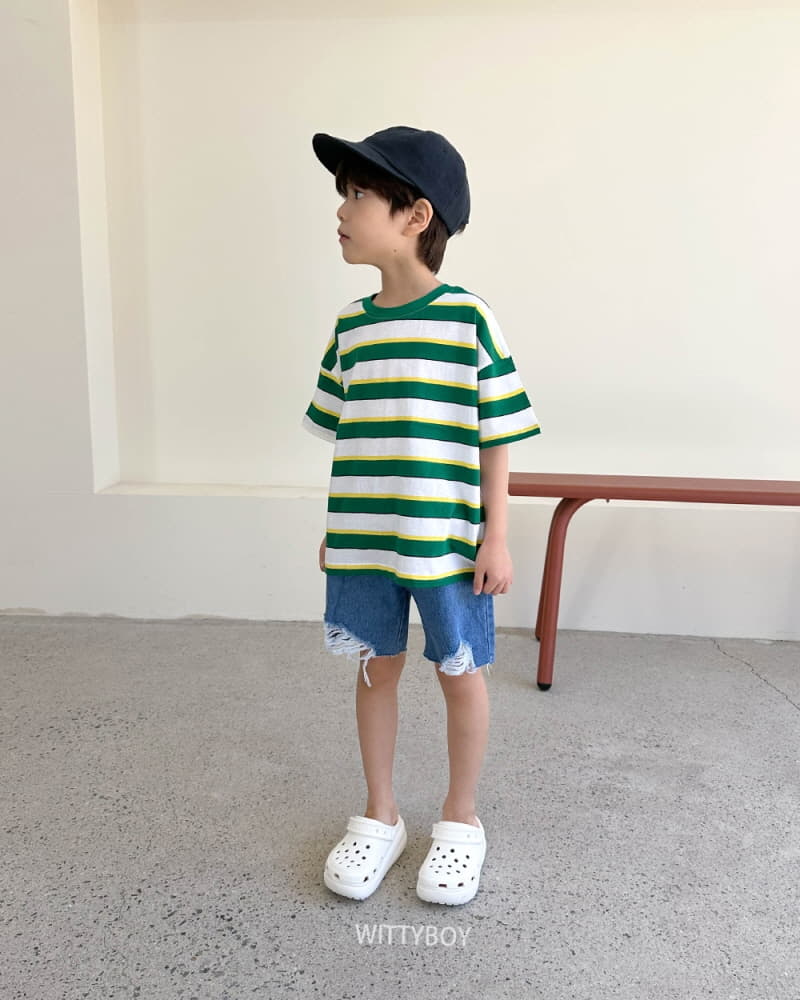 Witty Boy - Korean Children Fashion - #Kfashion4kids - Friend Stipes Tee - 4