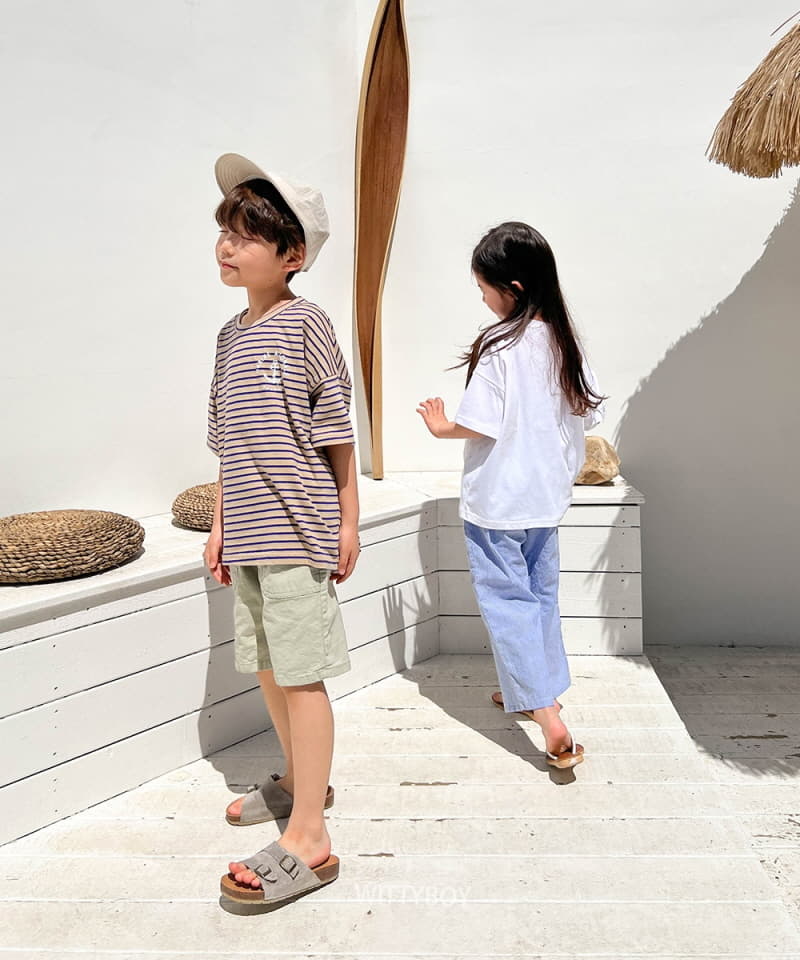 Witty Boy - Korean Children Fashion - #minifashionista - Marine Stripes Tee - 3