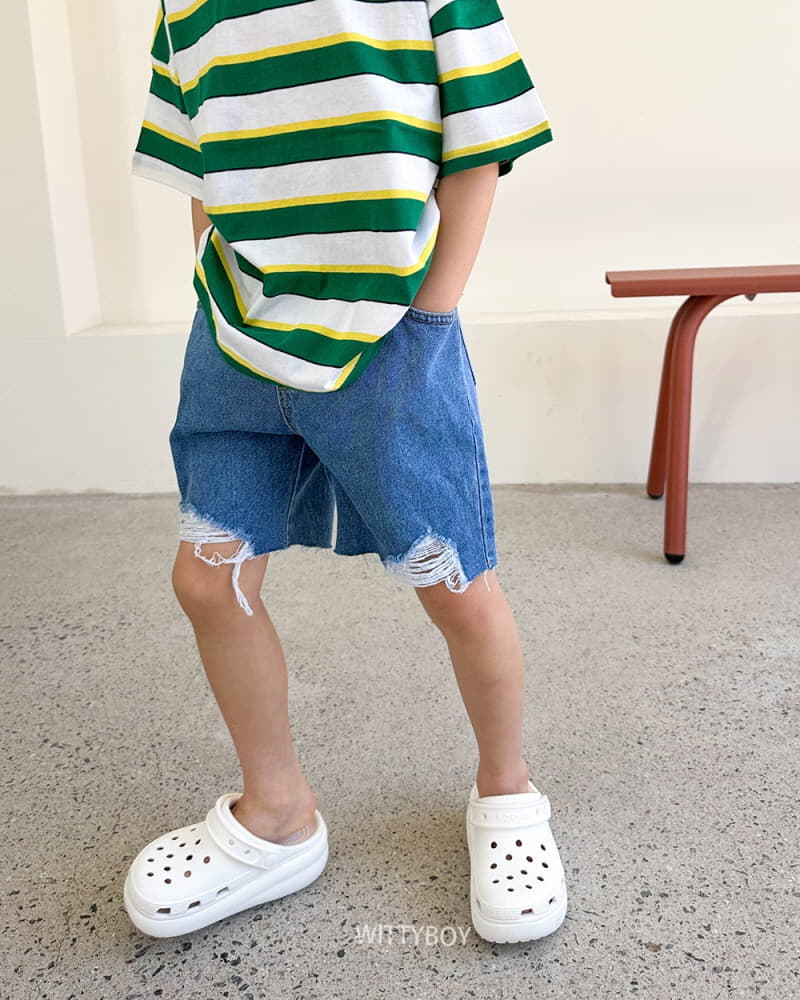 Witty Boy - Korean Children Fashion - #prettylittlegirls - Friend Stipes Tee - 7