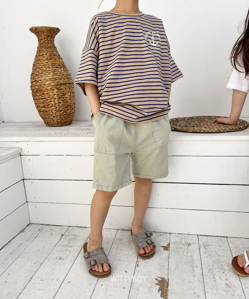 Witty Boy - Korean Children Fashion - #stylishchildhood - Marine Stripes Tee - 7