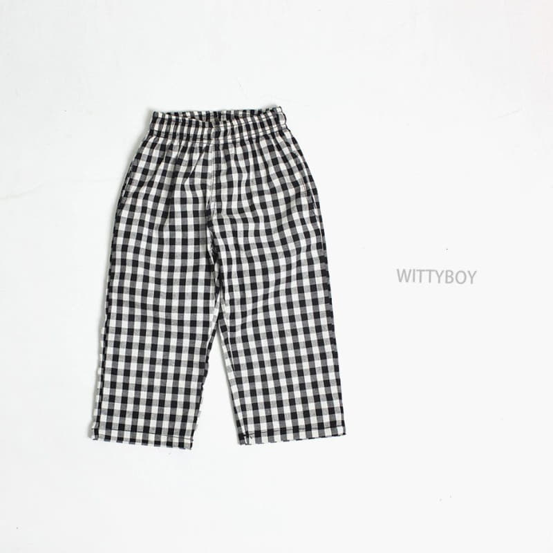 Witty Boy - Korean Children Fashion - #toddlerclothing - Momo Check Pants