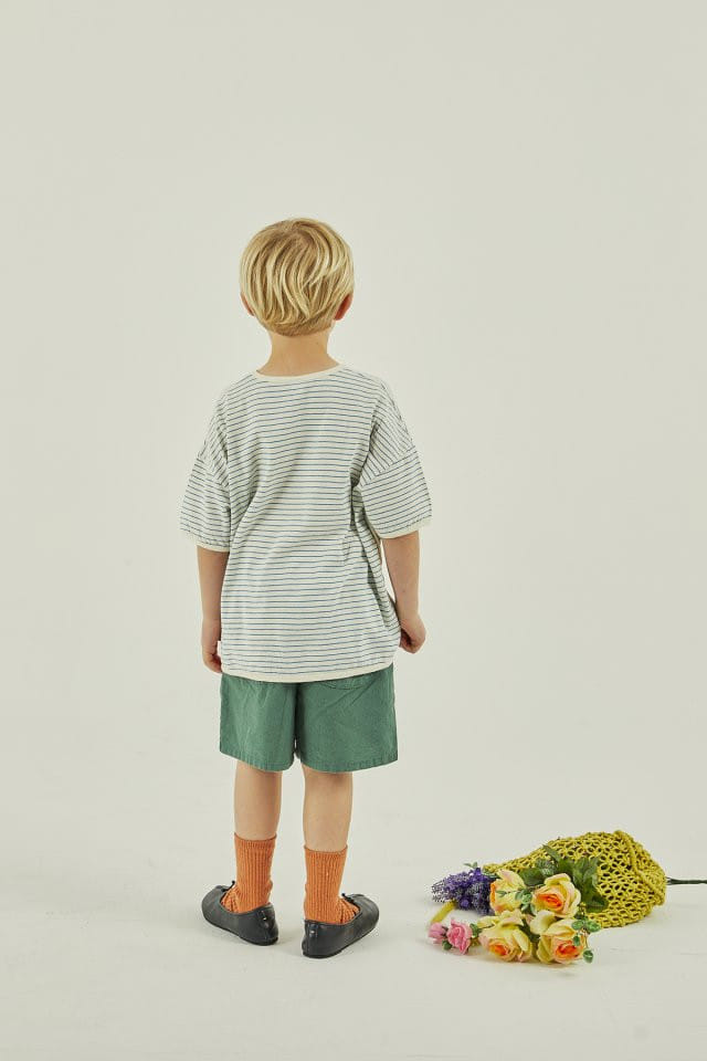 a-Market - Korean Children Fashion - #childofig - U Stripes Tee - 8