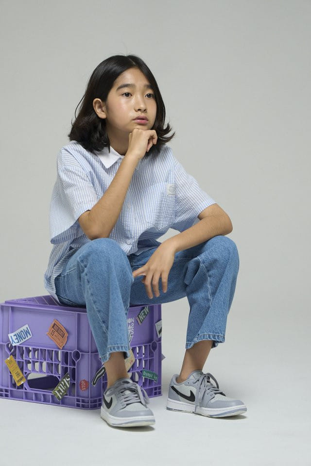 a-Market - Korean Children Fashion - #childrensboutique - Sand Straight Jeans - 12