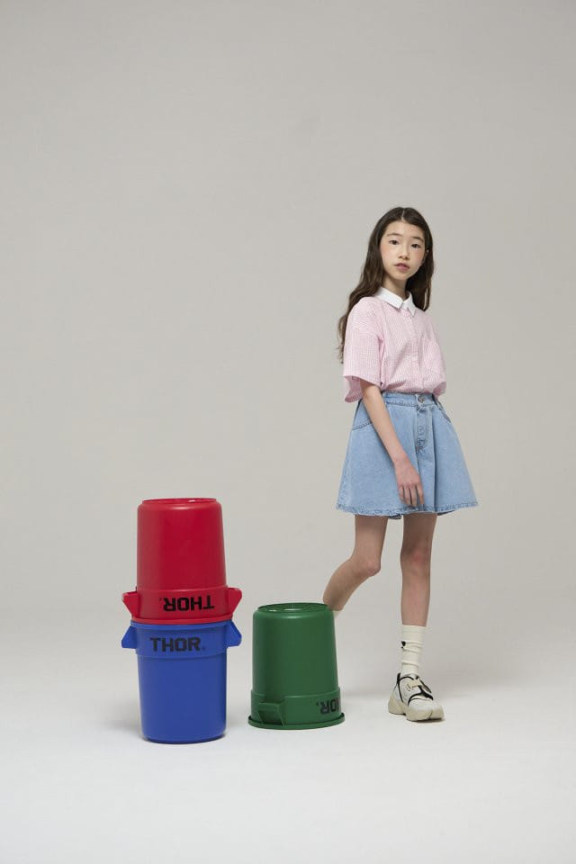a-Market - Korean Children Fashion - #designkidswear - Denim Skirt Shorts - 7