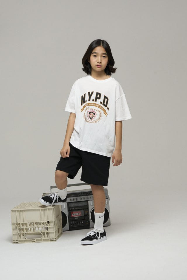 a-Market - Korean Children Fashion - #kidsshorts - NYPD Tee - 10