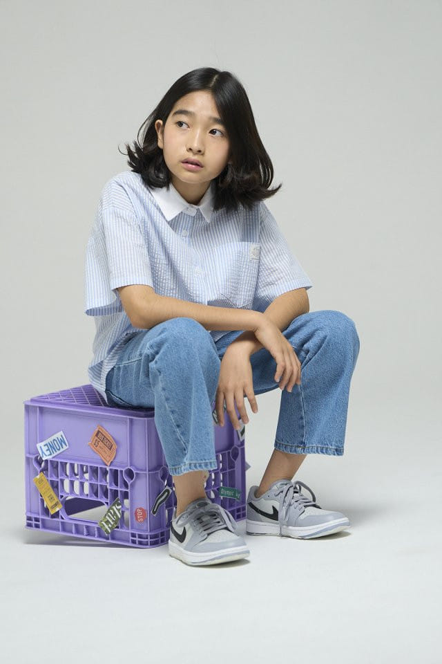 a-Market - Korean Children Fashion - #kidsshorts - Sand Straight Jeans - 2
