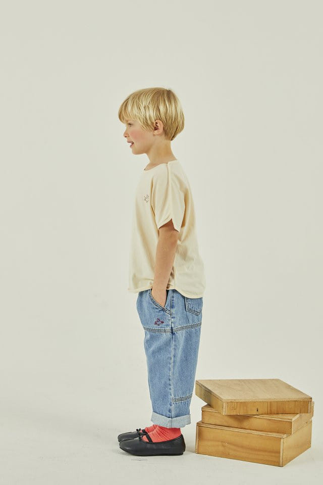 a-Market - Korean Children Fashion - #kidsstore - Bird Jeans - 8