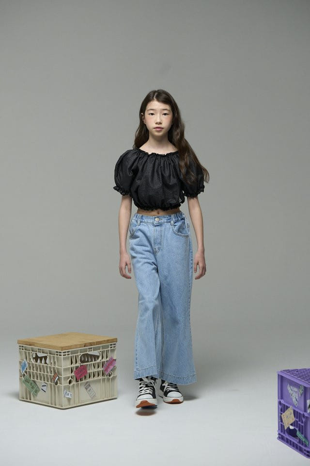 a-Market - Korean Children Fashion - #kidsstore - Wide Jeans - 7