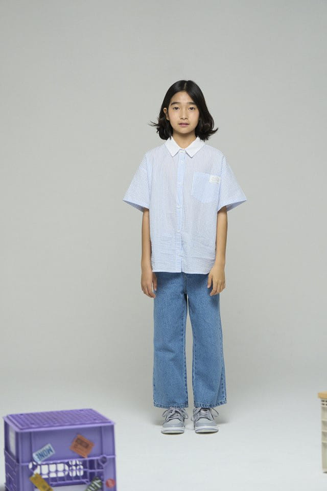 a-Market - Korean Children Fashion - #kidsstore - Sand Straight Jeans - 3