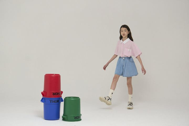 a-Market - Korean Children Fashion - #kidsstore - Denim Skirt Shorts - 11