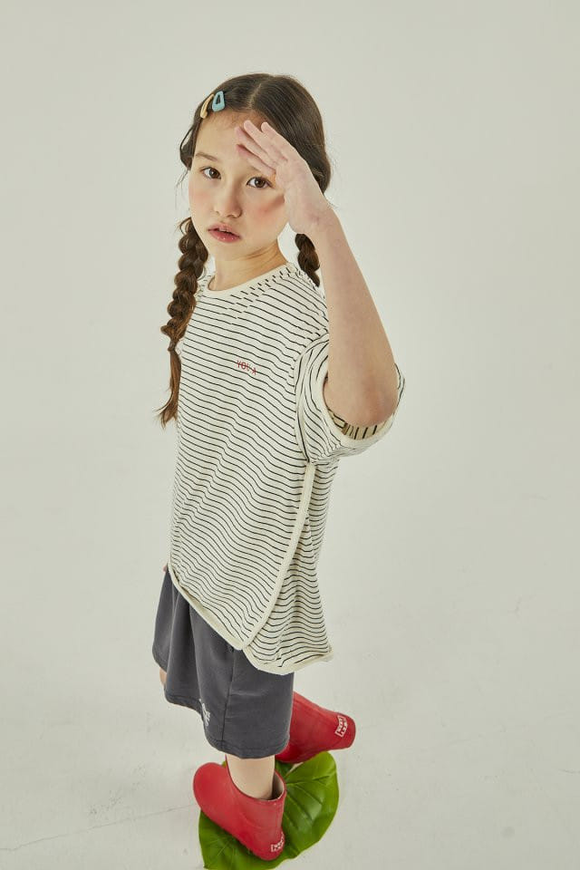 a-Market - Korean Children Fashion - #kidzfashiontrend - U Stripes Tee