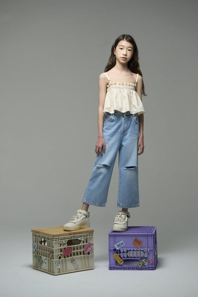 a-Market - Korean Children Fashion - #kidzfashiontrend - Stone Vintage Jeans - 5