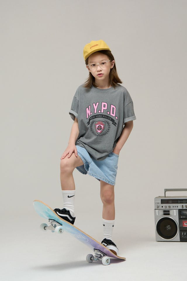 a-Market - Korean Children Fashion - #toddlerclothing - NYPD Tee - 4