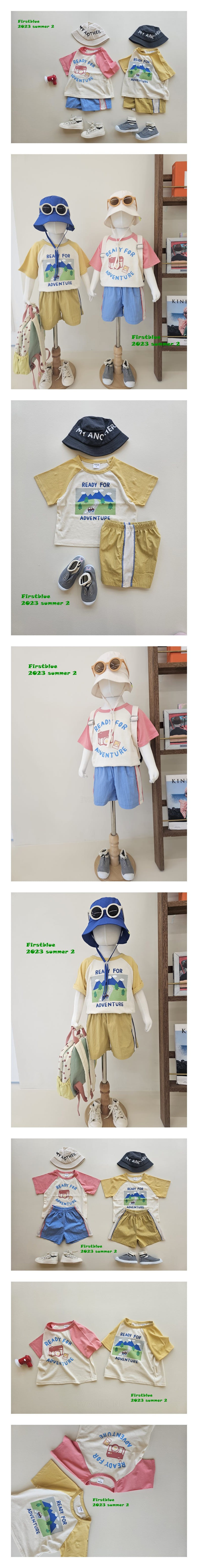 1st Blue - Korean Children Fashion - #discoveringself - Adventure Tee