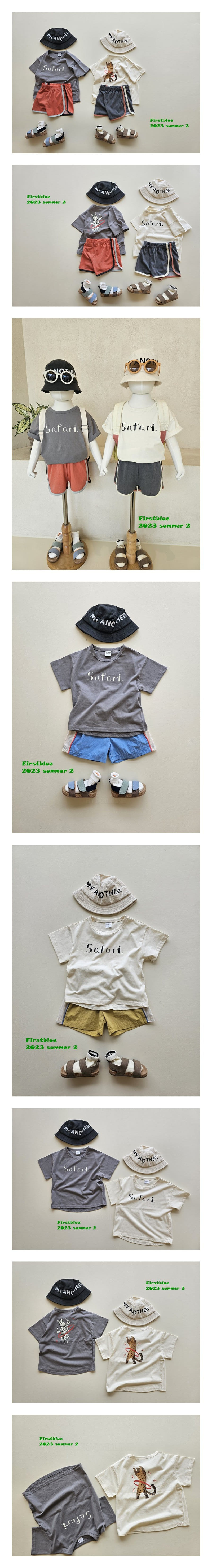 1st Blue - Korean Children Fashion - #kidsstore - Safari Animal Tee
